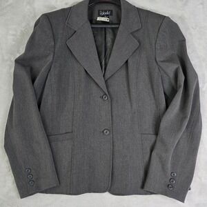 Rafaella Women Grey Blazer Size 14 Professional Workwear‎ Jacket Corporate